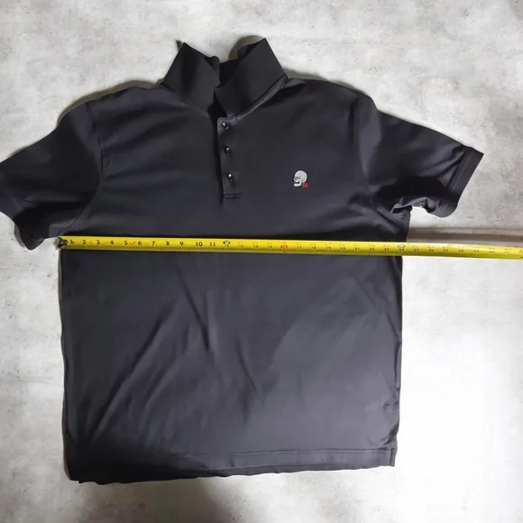 Men's Charcoal Gray Short-Sleeve Polo Shirt - Picture 5 of 9